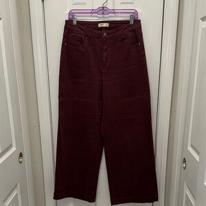 Oat New York Women's Burgundy Jeans